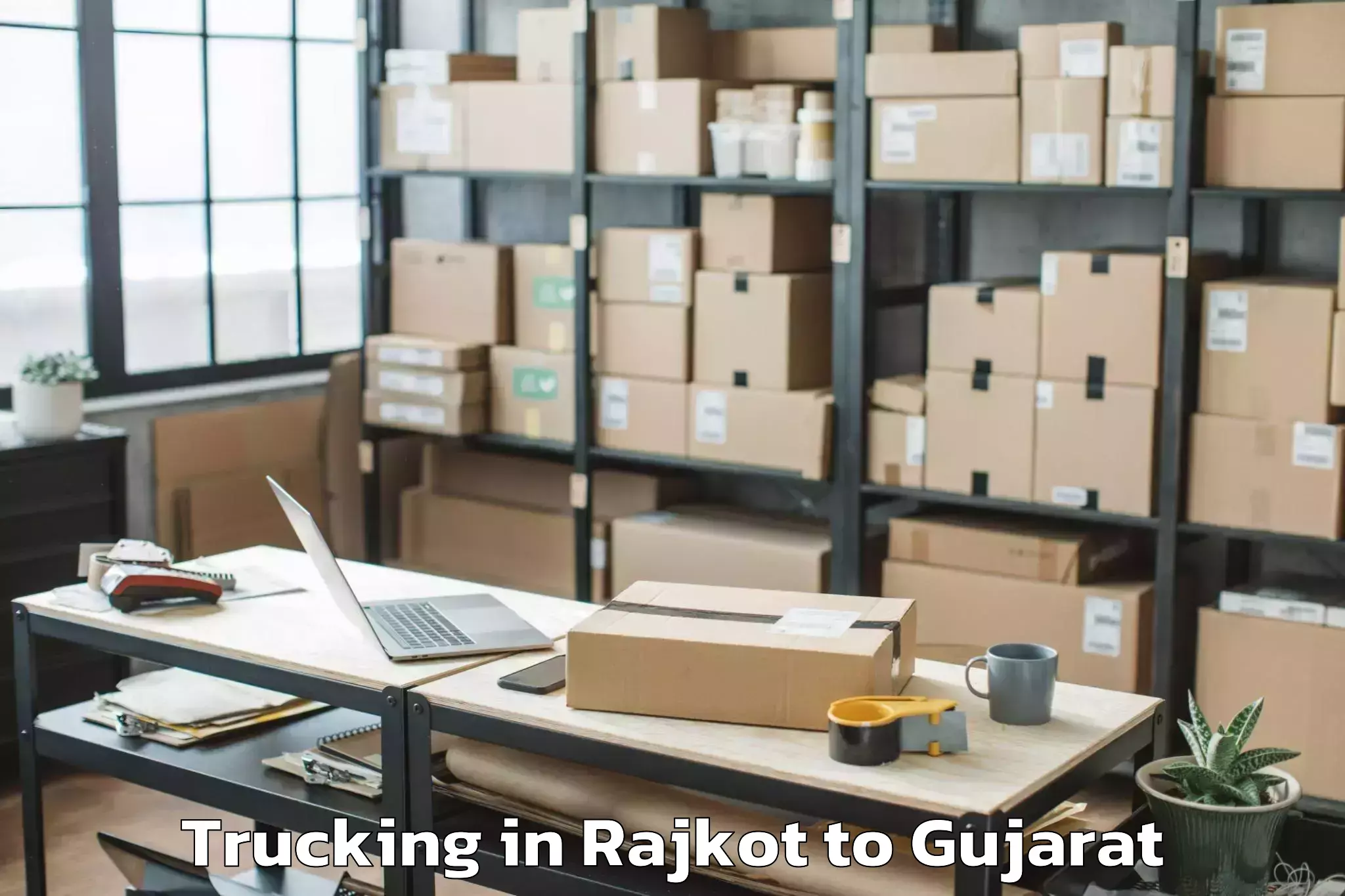 Reliable Rajkot to Halvad Trucking